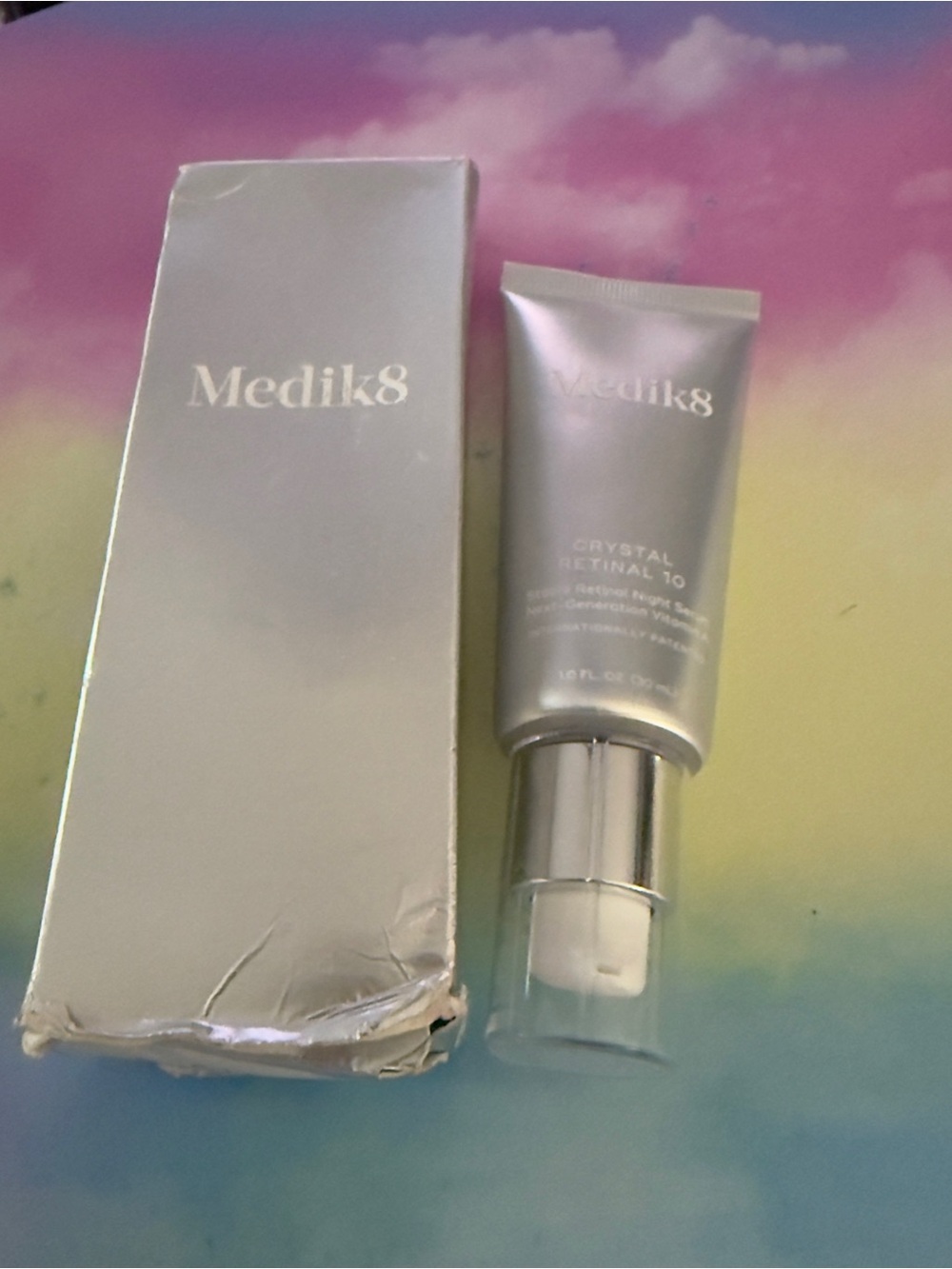 Medik8 Crystal Retinal 10 Retinaldehyde Night Serum Anti Aging Smooth Skin 1oz.